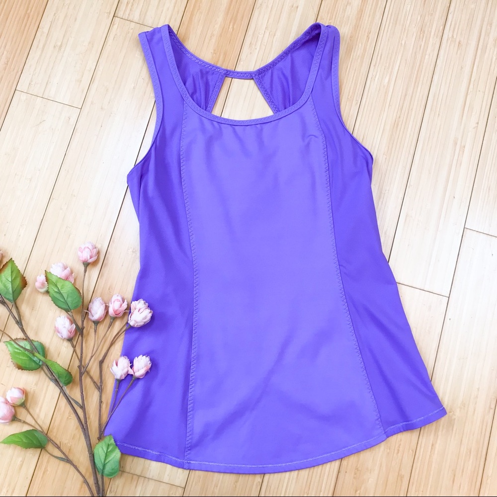 Lululemon purple tulip back tank top, 8.